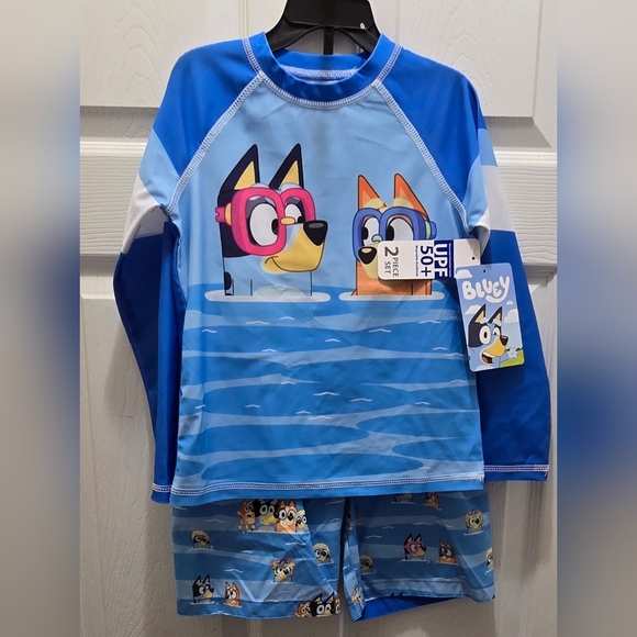 Kids' Character Swimwear Set, Cars, Bluey, Spiderman Or Mickey, Price Is For 1 - Picture 14 of 16